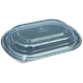 Dinex DXL4000PDCLR Proex Dome Clear Plastic Lid for Medium Entrée Container – Polystyrene – 36/Case 1 image