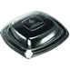 Dinex DXL500PDCLR Clear Proex Dome Lid for Square Side Dish Containers, Polystyrene, Plastic, 1/Case 1 image
