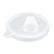 Dinex DXSN-106-CL Perforated Polypropylene Mug Lid Fits SN-103 & SN-104, BPA‑Free, 3.5" Dia - 1/Case 1 image