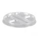 Dinex DXT5400PDCLR - 5-Compartment Clear Polystyrene Salad Bowl Insert, Made in USA, 300/Case 1 image