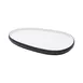 GET 21381-TOH/BK Two‑Tone Melamine Platter – 12.7"L x 8.7"W x 1"H, Oblong, Honey/Raven 1 image