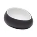 GET 31075-TOH/BK 3 oz. Plastic Ramekin, 3.9"L x 3.3"W x 1.7"H, Ovoidal, Honey/Raven Two-Tone, Melamine 1 image