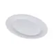 GET CS-1511-RMM-W Riva Maris Oval Melamine Platter, 15" x 11" x 1.19" H, White Matte 1 image