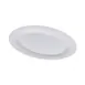 GET CS-1813-RMM-W Riva Maris Oval Melamine Serving Platter, 18" x 13" x 1.36" White Matte 1 image