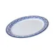 GET OP-120-DE Diamond Esencia Oval Melamine Platter, 12" x 9", White, Serving Tray 1 image