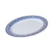 GET OP-950-DE Diamond Esencia Oval Melamine Platter, 9.75" x 7.25", White, 9" Size 1 image