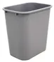 Glastender 03005491 Indoor Trash Receptacle, 28-1/2 Quart (2-9 Gallon) Plastic Gray Commercial Bin 1 image