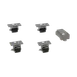 Glastender C-4X2-7/8-S Casters 2‑7/8" Swivel Wheels for Side‑Serviced Coolers & Frosters, Set of Four 1 image