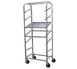 GSW USA AAR-0629S Merchandising Rack, 20-29" Wide, 70-79" High, Welded Aluminum, 7-Pan Capacity, 4 Swivel Casters, NSF Certified 1 image