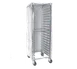 GSW USA AAR-20CW Bun Pan Rack Cover, White Plastic, Fits 21"L x 26"W x 70"H Pan Racks, 2 Zippers 1 image