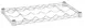 Hubert 108442 Kratos Wire Wine Shelf, 24"W x 14"D, 5-Bottle Capacity, Chrome Finish, NSF Certified 1 image