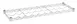 Hubert 127298 Kratos Wire Wine Shelf, 36"W x 14"D, 5-Bottle Capacity, Chrome Finish, NSF Certified Commercial Rack 1 image