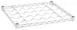 Hubert 168441 Kratos Wire Commercial Wine Rack, 24"W x 24"D, 10-Bottle Capacity, Chrome Finish, NSF Certified 1 image