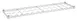 Hubert 188588 Kratos Wire Wine Shelf, 48"W x14"D, 11-Bottle Capacity, Chrome Finish, NSF Certified Commercial Rack 1 image