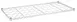 Hubert 19195 Kratos Wire Wine Shelf, 48"W x 24"D, 22-Bottle Capacity, Chrome Finish, NSF Certified Commercial Rack 1 image