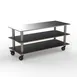 Steelite MGCMLA05MSXH Modular Large Pro Unit Buffet Table, 71.0" x 29.5" x 35.0", Brushed Stainless Steel & Grey Slate, Mogogo Collection, 1 per Case 1 image