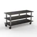 Steelite MGCMLB09MSXH Modular Midhole Display Unit Buffet Table, 71.0" x 29.5" x 35.0", Brushed Stainless Steel & Marble, Mixed Materials, 1 per Case, Modular Collection (Minimum Case Qty) 1 image