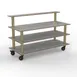 Steelite MGCMLB13GBXH Modular Classic Plus Grey Slate Brushed Brass Buffet Table, 71.0" x 29.5" x 47.0", Mixed Materials, 1 per Case, Mogogo Collection 1 image