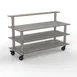 Steelite MGCMLB13GSXH Modular Classic Plus Grey Slate Buffet Table, 71.0" x 29.5" x 47.0", Brushed Stainless Steel, Mixed Materials, Mogogo Design, 1 per Case 1 image