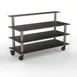 Steelite MGCMLB13MSXH Configurable Buffet Table, Modular Classic Plus Marble Brushed Stainless Steel, 71.0" x 29.5" x 47.0", Grey Slate SS, Mogogo, Mixed Materials, Modular Collection (Minimum: Case Quantity) 1 image