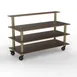 Steelite MGCMLB13WBXH Configurable Buffet Table, 71.0" x 29.5" x 47.0", Modular Classic Plus Mango Brushed Brass, Grey Slate SS, Heavy Duty, 1 per Case, Mogogo Mixed Materials 1 image