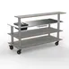 Steelite MGCMLC05GSXH Configurable Buffet Table - Modular Pro Bar Grey Slate Stainless Steel, Heavy Duty Casters, Mogogo, Mixed Materials, 1 per Case, Modular Collection (Minimum Case Qty) 1 image