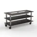 Steelite MGCMLD06MSXH Configurable Buffet Table, 71.0" x 29.5" x 95.5", Modular Heat Table with Marble & Brushed Stainless Steel, Mogogo Collection, Mixed Materials, 1 per Case 1 image