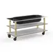 Steelite MGCMLE03CBXH Configurable Buffet Table - Modular Mogogo Collection, White Carrera & Brushed Brass, Mixed Materials, 1 per Case 1 image