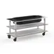 Steelite MGCMLE03CSXH Configurable Buffet Table, White Carrera Stainless Steel, Modular Mogogo Design, Mixed Materials, 1 per Case, Modular Collection 1 image