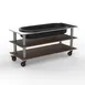 Steelite MGCMLE03WSXH Configurable Buffet Table, 71.0" x 29.5" x 35.0", Modular Salad Bar Unit with Mango Brushed Stainless Steel & Grey Slate SS, 1 per Case, Modular Collection (Minimum Case Qty) 1 image