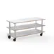 Steelite MGCMLX01CSXH - Modular Classic Large Buffet Table, White Carrera Stainless Steel, Mogogo Design, Mixed Materials, 1 per Case, Modular Collection (Minimum Case Qty) 1 image
