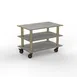 Steelite MGCMLX02GBXH Configurable Buffet Table - 47.0" x 29.5" x 35.0", Modular Classic Medium Unit, Grey Slate Brushed Brass Finish, Mixed Materials, Mogogo Collection 1 image
