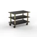 Steelite MGCMLX02MBXH Configurable Buffet Table, Modular Classic Medium Unit with Marble Black Brushed Brass, Heavy Duty Casters, Mixed Materials, 1 per Case, Modular Collection (Minimum Case Qty) 1 image