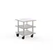 Steelite MGCMLX03CSXH Configurable Buffet Table, Modular Classic Small Unit, White Carrera Stainless Steel, Mogogo, Mixed Materials, 1 per Case, Modular Collection 1 image