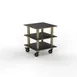 Steelite MGCMLX03MBXH Configurable Buffet Table, 29.5" x 29.5" x 35.0", Modular Grey Slate SS & Mogogo Mixed Materials, 1 per Case, Modular Collection 1 image