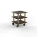 Steelite MGCMLX03WBXH Configurable Buffet Table, 29.5" x 29.5" x 35.0", Modular Small Unit with Mango Brushed Brass & Grey Slate SS, Mogogo Mixed Materials, 1 per Case (Min. Case Qty) 1 image