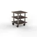 Steelite MGCMLX03WSXH Configurable Buffet Table - Modular Classic Small Unit, Mango Brushed Stainless Steel, 29.5" x 29.5" x 35.0", Grey Slate SS Finish, Mogogo Design, 1 per Case 1 image