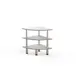 Steelite MGCMLX04CSXF Modular Classic Corner Buffet Table, White Carrera Stainless Steel, Mogogo Design, Mixed Materials, 1 per Case 1 image
