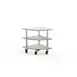 Steelite MGCMLX04CSXW Modular Classic Corner Buffet Table - White Carrera Stainless Steel, Mogogo Design, Mixed Materials, 1 per Case, Modular Collection 1 image