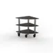 Steelite MGCMLX04MSXH Modular Classic Corner Unit Buffet Table, 29.5" x 29.5" x 35.0", Grey Slate SS, Marble Brushed Stainless Steel, Mixed Materials, 1 per Case, Modular Collection (Minimum Case Qty) 1 image