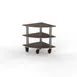 Steelite MGCMLX04WSXH Modular Classic Corner Unit Buffet Table, 29.5" x 29.5" x 35.0", Mango Brushed Stainless Steel, Grey Slate SS, Mogogo Collection, Modular, 1 per Case 1 image