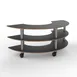 Steelite MGCMSX01MSXH Modular Creative Curved Buffet Table, 81.5" x 41.0" x 35.0", Grey Slate Marble Brushed Stainless Steel, Mogogo Design, Mixed Materials, 1 per Case, Modular Collection (Minimum Case Qty) 1 image
