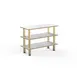 Steelite MGCMSX02CBXF Configurable Buffet Table - Modular Creative Extension Unit, White Carrera Brush Finish, Mogogo Design, Mixed Materials, 1 per Case, Modular Collection (Minimum Case Quantity) 1 image