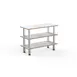 Steelite MGCMSX02CSXF Configurable Buffet Table, Modular Mogogo Collection, White Carrera Stainless Steel, Mixed Materials, 1 per Case 1 image