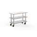 Steelite MGCMSX02CSXW Modular Configurable Buffet Table, White Carrera Stainless Steel & Mixed Materials, Mogogo Modular Collection, 1 per Case 1 image