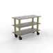 Steelite MGCMSX02GBXH Configurable Buffet Table, 47.0" x 21.0" x 35.0", Modular Creative Extension Unit, Grey Slate SS, Mogogo Design, Mixed Materials, 1 per Case, Modular Collection 1 image
