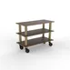 Steelite MGCMSX02WBXH Configurable Buffet Table, 47.0" x 21.0" x 35.0", Modular Grey Slate SS with Mango Brushed Brass, Mogogo Design, Mixed Materials, 1 per Case - Modular Collection 1 image