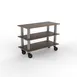 Steelite MGCMSX02WSXH Configurable Buffet Table, Modular Creative Extension Unit, 47.0" x 21.0" x 35.0", Mango Brushed Stainless Steel, Grey Slate SS, Mogogo Design, Mixed Materials, 1 per Case, Modular Collection (Minimum Case Qty) 1 image