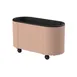 Steelite MGCOVE01BXXC Oval Ice Bin Cart with Black Cream Cover, Fits Ice Machines, 1 per Case 1 image