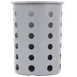 Steril-Sil G-300 Silverware Cylinder Holder, 4" Cutout, Nylon, Gray, High Temp 300°F, Made in USA 1 image